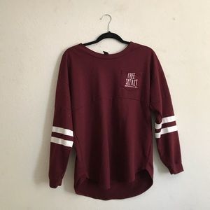 Rue 21 Maroon Crew Neck